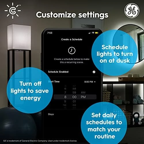 A19 Smart LED Light Bulbs, Soft White, Bluetooth and WiFi Light Bulbs, 60W Equivalent — Smart Light Bulb, Cync