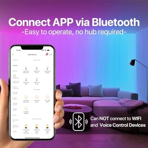 Bluetooth Smart Light Bulb A19 E26 — Smart Light Bulb, ORALUCE