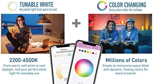 Connected Max Smart LED Bulb PAR38 Outdoor Flood Tunable White + Color Changing — Smart Light Bulb, Cree Lighting