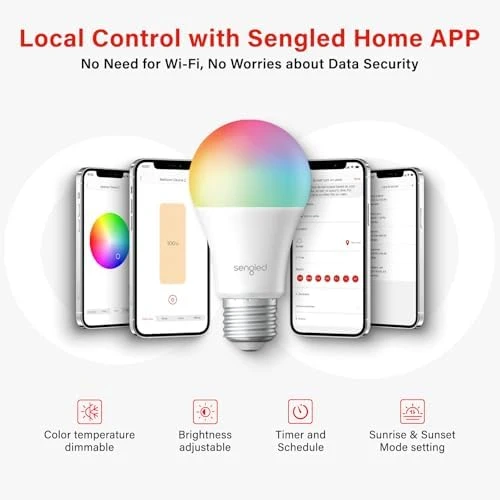 Dual Mode Smart Light Bulbs with Remote & App Control — Smart Light Bulb, Sengled
