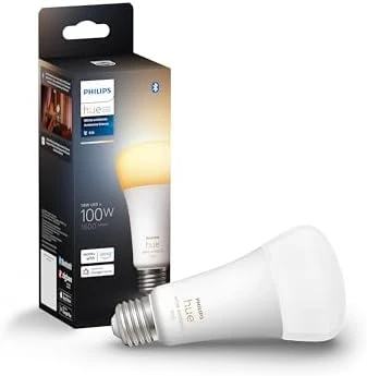 Hue Smart LED A21 Bulb 1-Pack, Warm White Light 2700K, E26 Base, 13.5W, 1600 Lumens, Dimmable LED Bulbs — Smart Light Bulb, Philips
