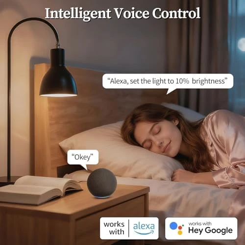 LED Smart Light Bulbs, Color Changing Dimmable & Timing Smart WiFi and Bluetooth Bulb, 4 Pack — Smart Light Bulb, Meliya