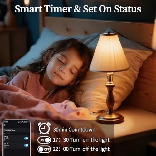 LED Smart Light Bulbs, Color Changing Dimmable & Timing Smart WiFi and Bluetooth Bulb, 4 Pack — Smart Light Bulb, Meliya