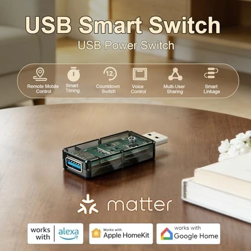 Matter Smart USB Plug/Switch — Smart Plug, Fugetek