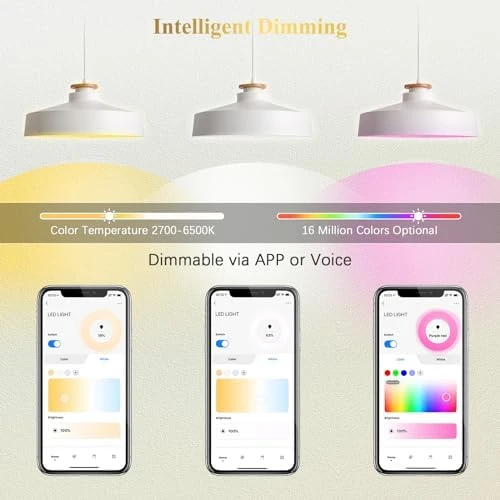 MR16 Smart Bulb, RGBCW Color Changing, 5W GU5.3, Dimmable — Smart Light Bulb, DiCUNO