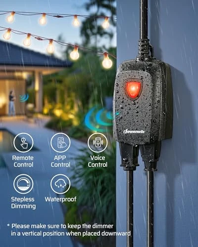 Outdoor Dimmer for String Lights — Smart Plug, DEWENWILS
