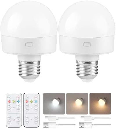 Rechargeable Light Bulbs with Remote Control — Smart Light Bulb, GOEBLESON