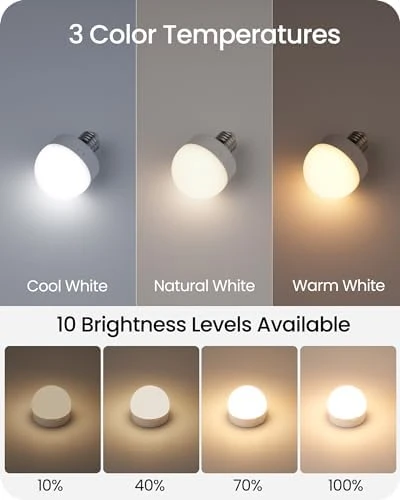 Rechargeable Light Bulbs with Remote Control — Smart Light Bulb, GOEBLESON