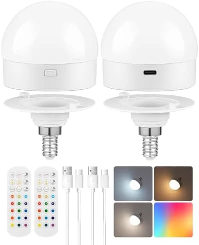 Rechargeable Light Bulbs with Remote Control — Smart Light Bulb, GOEBLESON