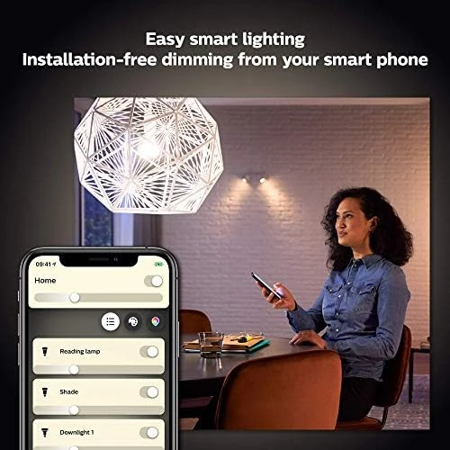 Smart Candle-Shaped LED Bulb - Soft Warm White - 2 Pack — Smart Light Bulb, Philips Hue