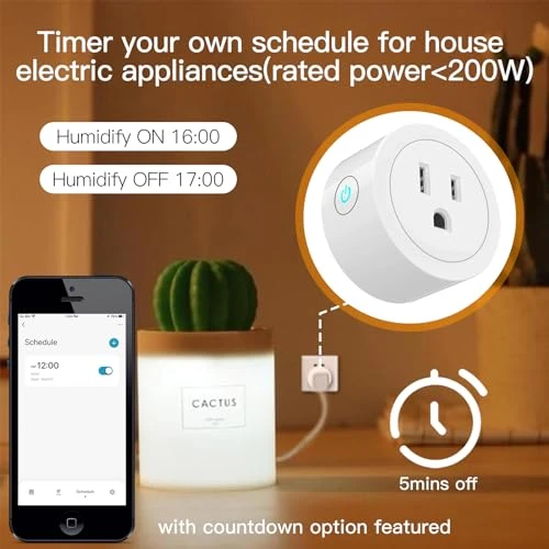 Smart Dimmer Plug 2 Pack — Smart Plug, MOES