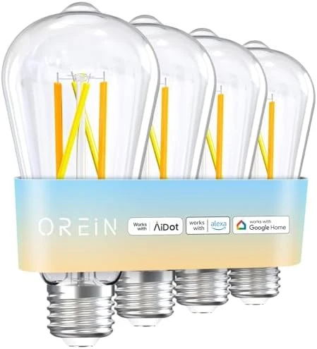 Smart Edison Light Bulbs (4-Pack) — Smart Light Bulb, OREiN