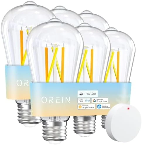 Smart Edison Light Bulbs (4-Pack) — Smart Light Bulb, OREiN