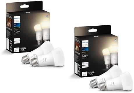 Smart LED A19 Bulb 2-Pack — Smart Light Bulb, Philips