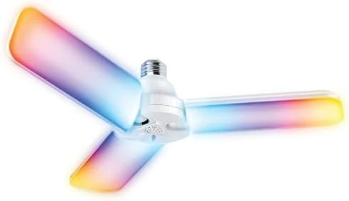 Smart LED Garage Light with RGBW Color Changing Deformable Panels — Smart Light Bulb, Feit Electric