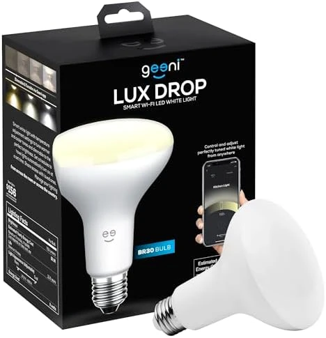 Smart LED Light Bulb 3 Pack A19 WiFi Dimmable Soft White 800 Lumens — Smart Light Bulb, Geeni