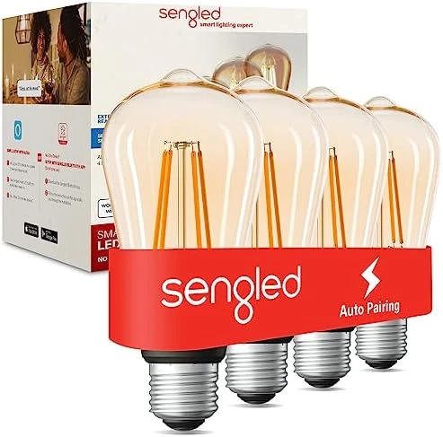 Smart Light Bulb, E12 Candelabra Bulbs, 4-Pack — Smart Light Bulb, Sengled