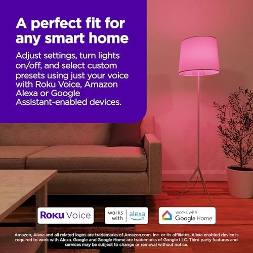 Smart Light Bulbs (Color, 2-Pack) — Smart Light Bulb, Roku