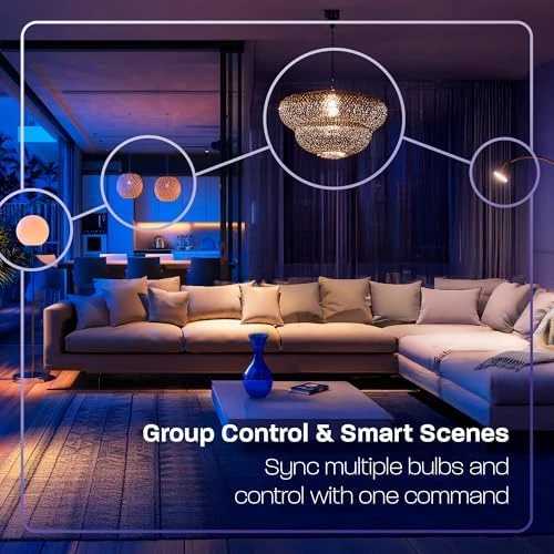 Smart Light Bulbs, Dimmable Color Changing LED RGBW — Smart Light Bulb, Velds