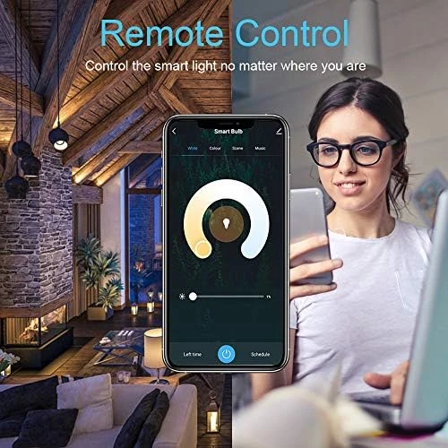 Smart Light Bulbs E12 Base LED Light Bulb Color Changing WiFi-Bluetooth Lights — Smart Light Bulb, DOGAIN