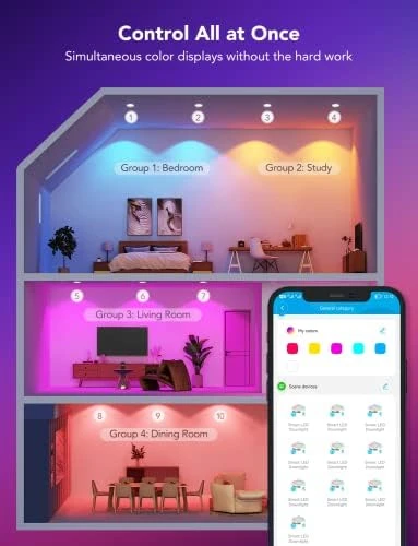 Smart Recessed Lighting — Smart Light Bulb, Govee