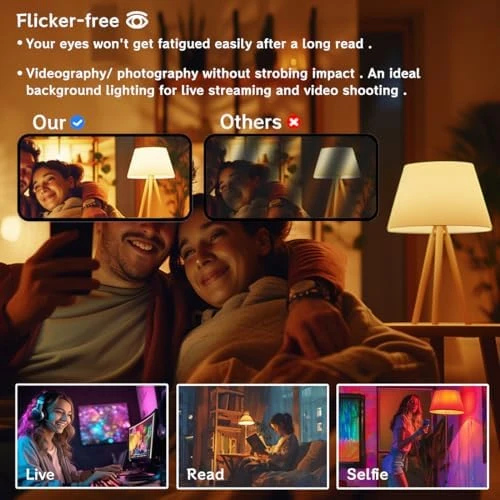 Smart RGB Light Bulbs 8 Pack — Smart Light Bulb, MELPO