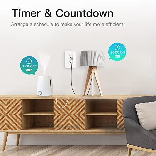 Smart USB Wall Outlet Receptacle with Type-C & Type-A Charger — Smart Plug, MOES