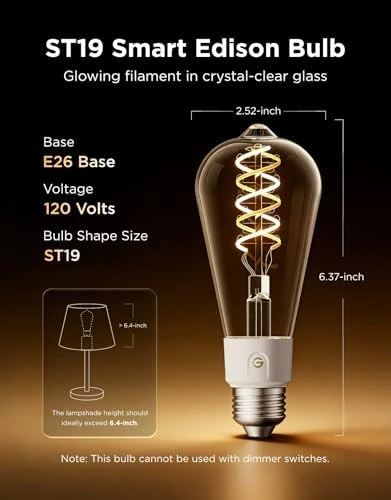 Smart Vintage Light Bulbs — Smart Light Bulb, Govee