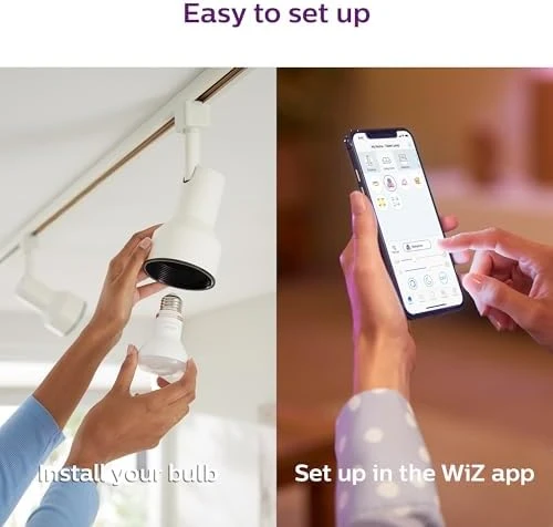 Smart Wi-Fi Connected LED R20 Light Bulb 4-Pack, Frosted Color, Dimmable, E26 Medium Base — Smart Light Bulb, Philips