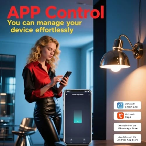 Smart Wi-Fi Light Bulb Socket Adapter — Smart Light Bulb, LoraTap