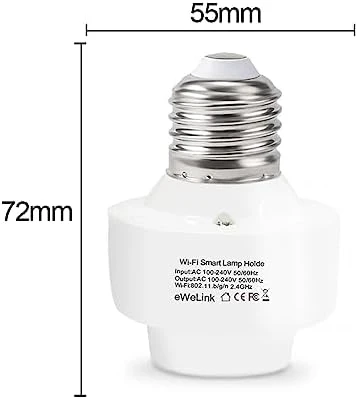 Smart WiFi Bulb Socket Adapter — Smart Light Bulb, QIACHIP