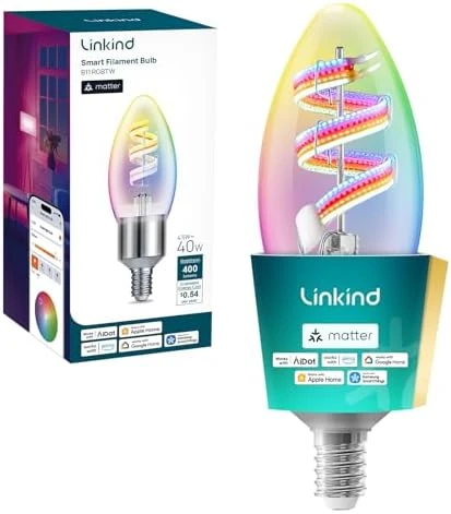 Smart WiFi Candelabra Bulb (E12) — Smart Light Bulb, Linkind