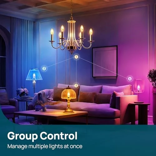 Smart WiFi Candelabra Bulb (E12) — Smart Light Bulb, Linkind