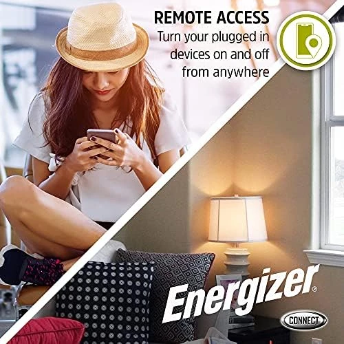 Smart WiFi Plug 2 Pack — Smart Plug, Energizer Connect