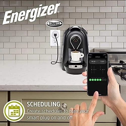 Smart WiFi Plug 2 Pack — Smart Plug, Energizer Connect