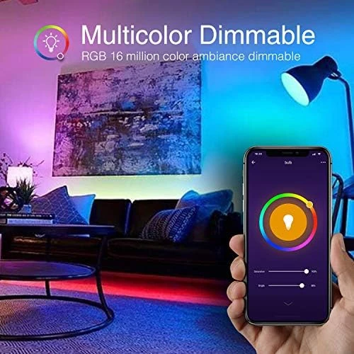 Wi-Fi Smart Light Bulb, Full Color Changing Light Bulb(RGB+W) 2 Pack — Smart Light Bulb, Seago