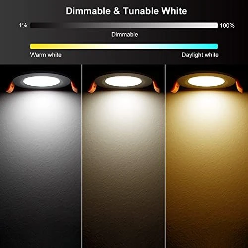2 Inch Recessed Lighting, WiFi LED Downlight 5W 120V — Smart Light Bulb, YGS-Tech