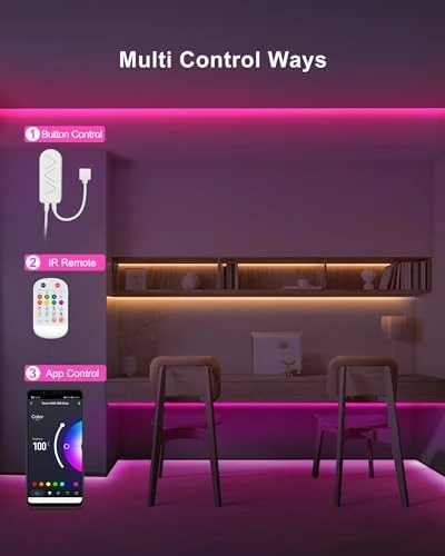 9.84ft Bluetooth RGB COB Led Strip Lights with Remote — LED Strip Lights, Tatazone