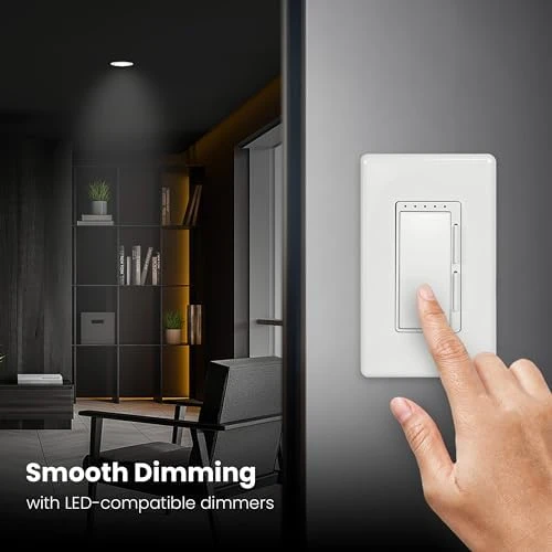 A19 LED Light Bulb, 60W Equivalent, Dimmable, Color Selectable 6-Way — Smart Light Bulb, Feit Electric