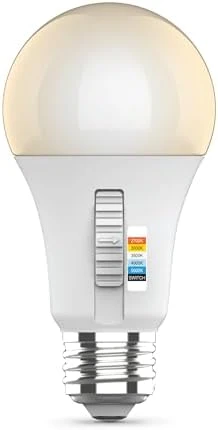 A19 LED Light Bulb, 60W Equivalent, Dimmable, Color Selectable 6-Way — Smart Light Bulb, Feit Electric