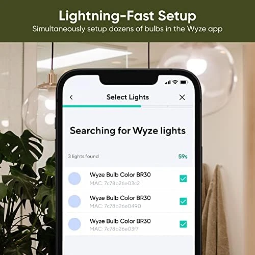 BR30 Wi-Fi Smart Bulb, E26 Base, 75W Equivalent 950 Lumens, 16 Million Colors & Tunable White — Smart Light Bulb, Wyze