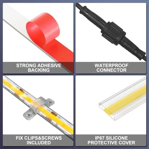 COB Outdoor LED Strip — LED Strip Lights, BUNACET