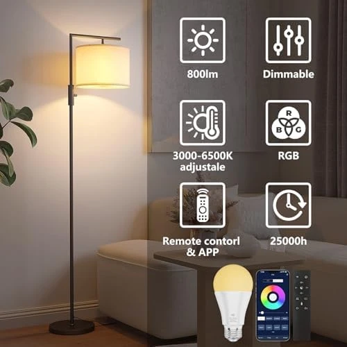 Color Changing Light Bulb with Remote Control & App Control — Smart Light Bulb, MXhme