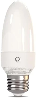 Color Smart Candle LED Bulb with Flame Effect — Smart Light Bulb, LIFX