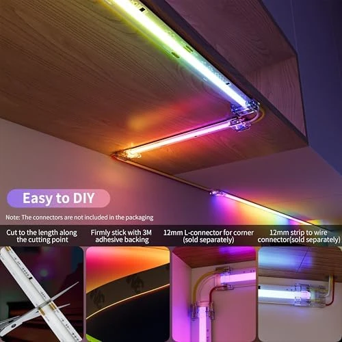 Dotless LED Lights, RGB Smart IC COB LED Strip Lights — LED Strip Lights, PAUTIX