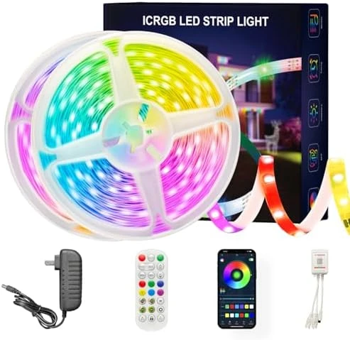 LED Light Strip Smart IC+RGB, Music Sync, 100FT — LED Strip Lights, ATHONO