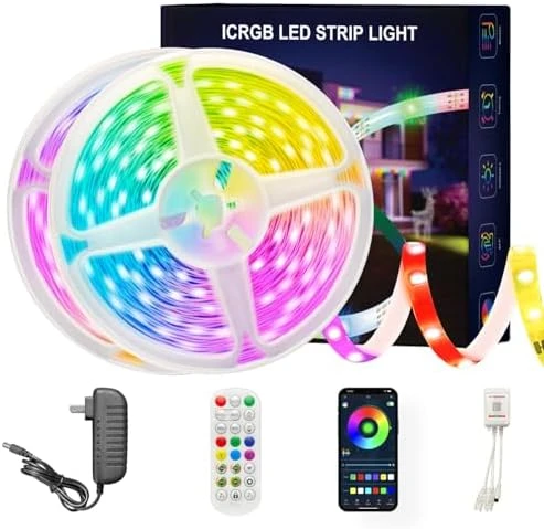LED Light Strip Smart IC+RGB, Music Sync, 100FT — LED Strip Lights, ATHONO