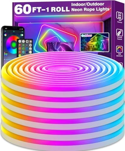 LED Neon Rope Lights 60FT — LED Strip Lights, SINLEY