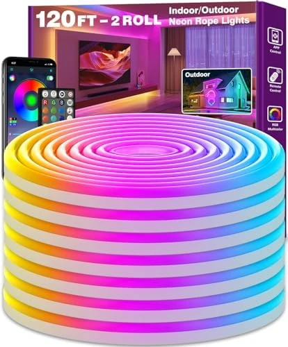 LED Neon Rope Lights 60FT — LED Strip Lights, SINLEY