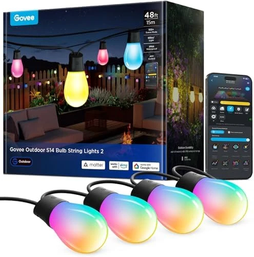 LED Outdoor String Lights 48ft — LED Strip Lights, Govee